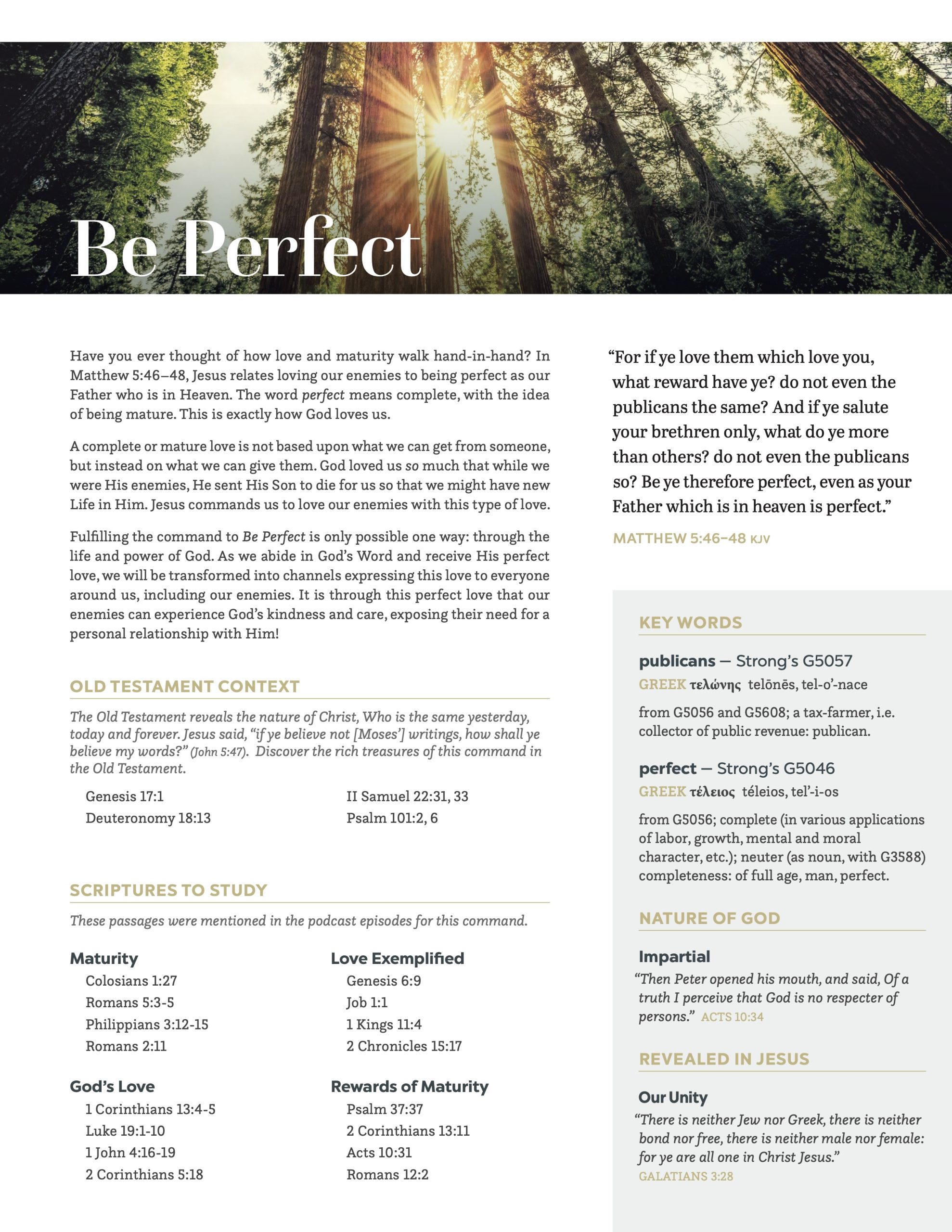 Lay Up Treasures - Podcast Study Guide