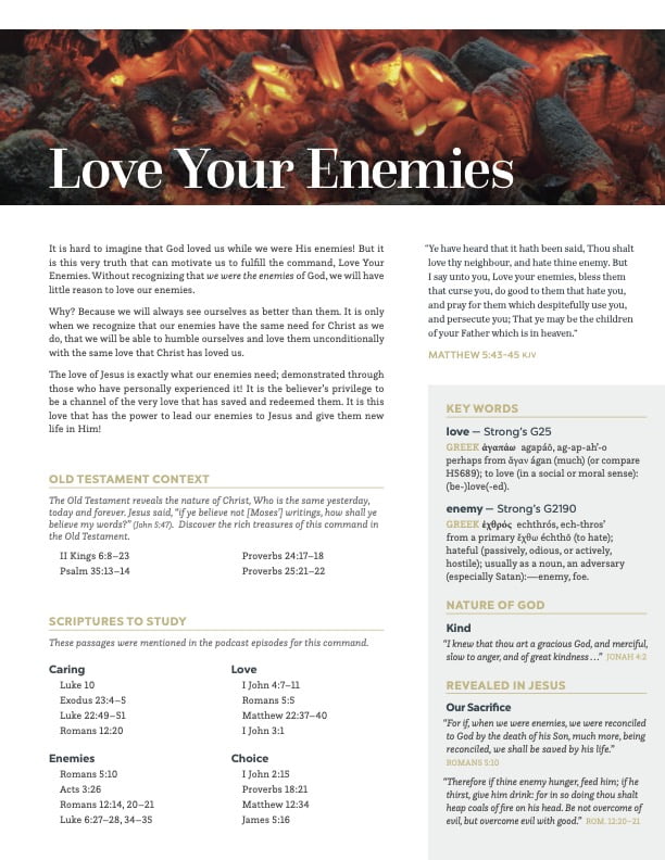 Lay Up Treasures - Podcast Study Guide