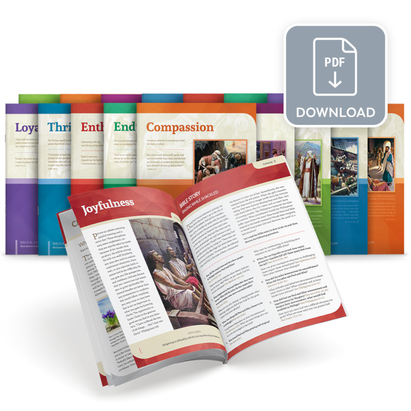 Curriculum ilustrat, cu învățături biblice despre caracter (En)